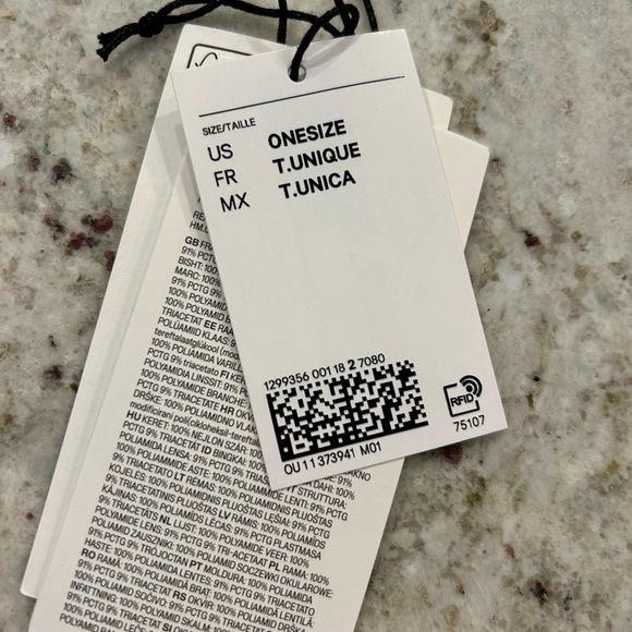 H&M x Glenn Martens Women's Polarized Brown Sunglasses - Picture 6 of 8